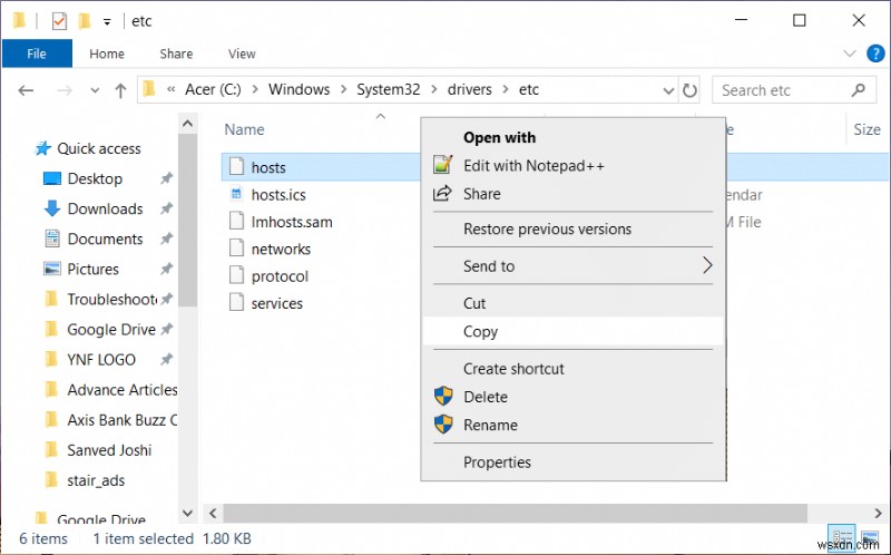 Windows 10でhostsファイルを編集時に「アクセスが拒否されました」エラーが出る場合の対処法