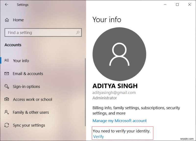 Gmailを使ってWindows 10アカウントを作成する2つの方法