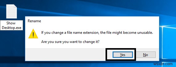 Windows 10のタスクバーに「デスクトップの表示」アイコンを追加する2つの方法