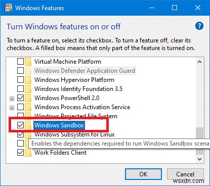 Windows 10のサンドボックス機能を有効・無効にする方法