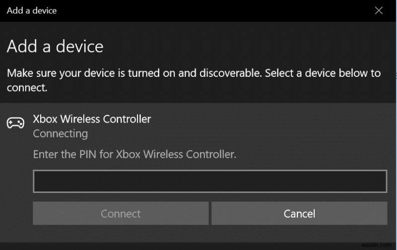 Windows 10でXbox OneワイヤレスコントローラーがPINを要求される問題の解決方法