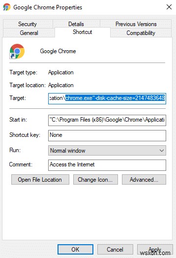 Windows 10でChromeのキャッシュサイズを変更する方法