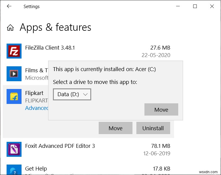 Windows 10でインストール済みプログラムを別のドライブへ移動する3つの方法