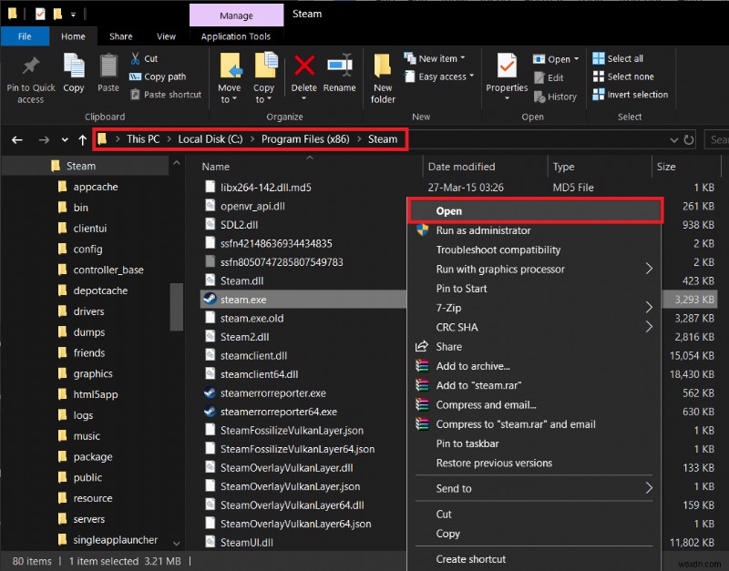 Windows 10でSteamのスクリーンショットフォルダに素早くアクセスする方法