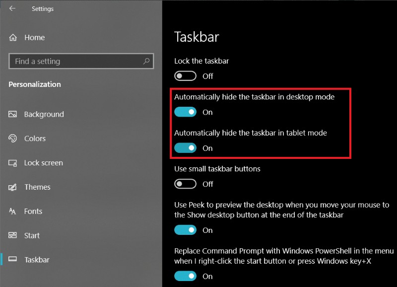 フルスクリーンでタスクバーが消えないときの対処法7選【Windows 10対応】