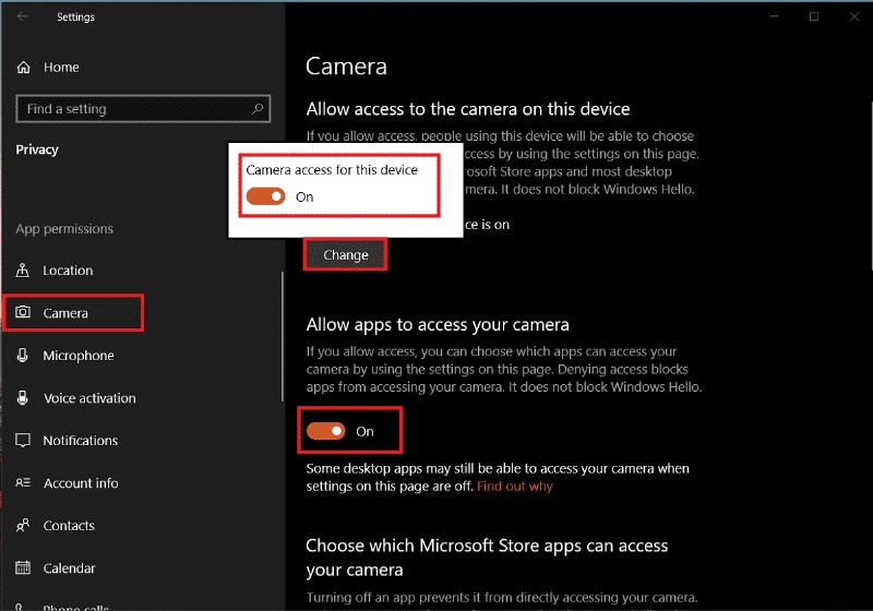 Windows 10でノートパソコンのカメラが動作しない問題を解決する7つの方法
