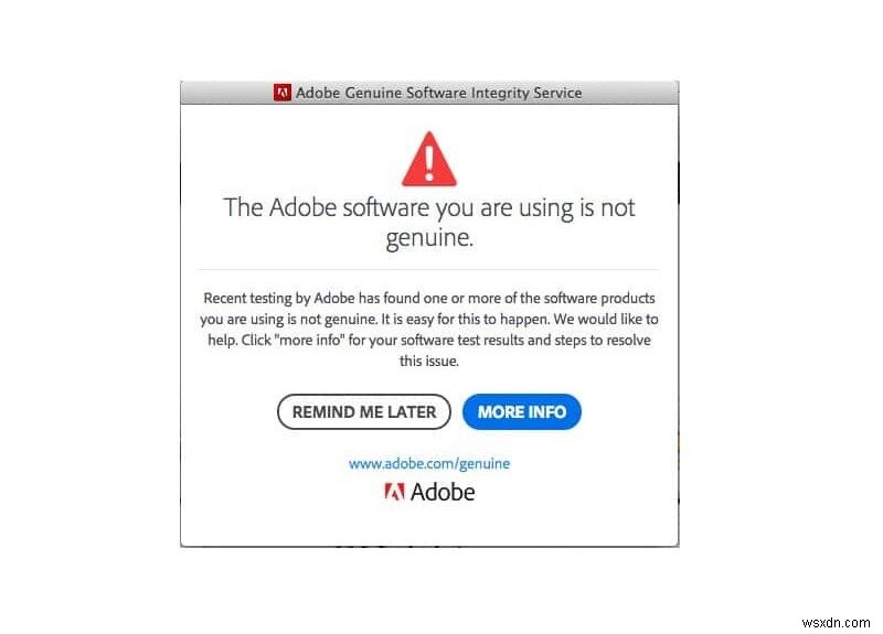 「使用しているAdobeソフトウェアは正規品ではありません」エラーの解決方法4選