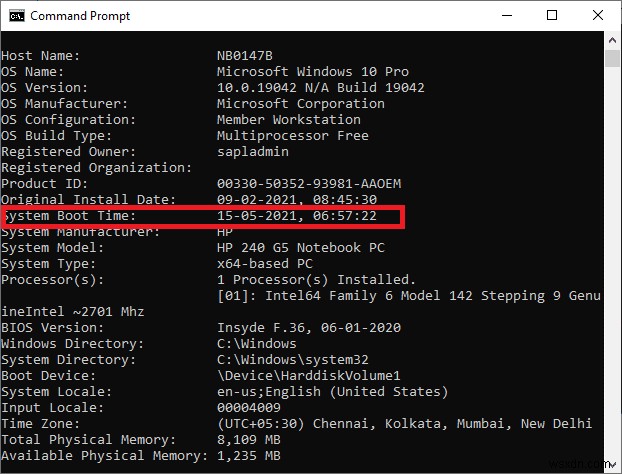 Windows 10でシステム稼働時間(アップタイム)を確認する7つの方法