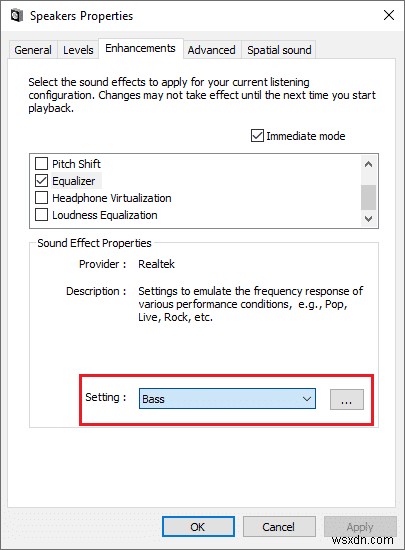 Windows 10でヘッドホンとスピーカーの低音をブーストする方法