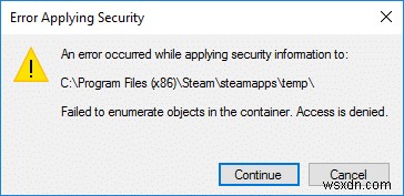 【Windows 10】「コンテナー内のオブジェクトを列挙できません」エラーを解決する4つの方法