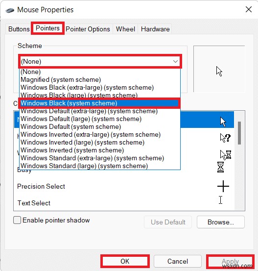 Windows 11でマウスカーソルを黒色に変更する2つの簡単な方法