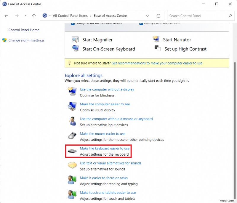 Windows 11で固定キー(スティッキーキー)をオフにする2つの方法