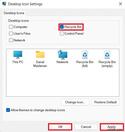 Windows 11で消えたごみ箱アイコンを復元する方法