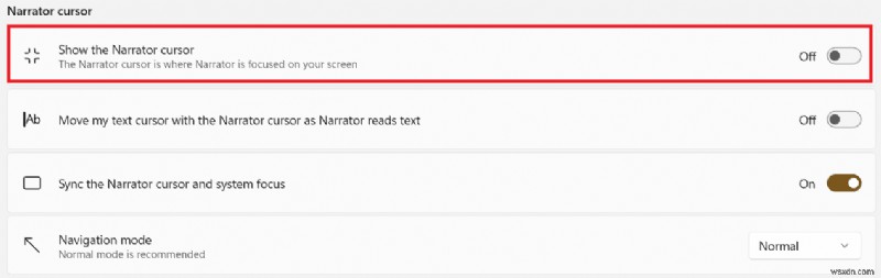 Windows 11でナレーターのCaps Lockアラートを有効・無効にする方法