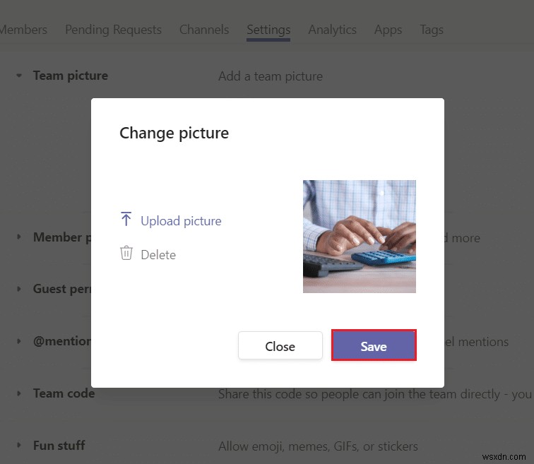 【Microsoft Teams】チームのアバター(プロフィール画像)を変更する方法