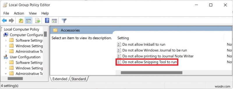 Windows 11でSnipping Tool(切り取りツール)を無効にする3つの方法