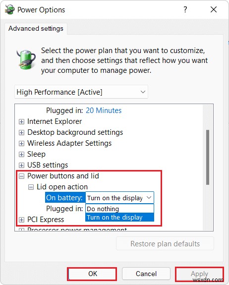 Windows 11でノートPCの蓋を開いたときの動作を変更する方法