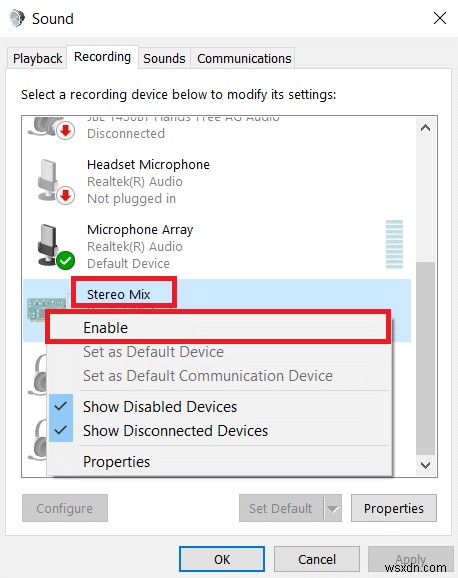 Windows 10でSkypeのステレオミックスが動作しない問題を解決する方法