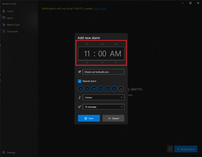 Windows 10でアラームを設定する方法!ウェイクタイマーの許可も解説