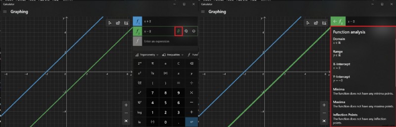 Windows 10で電卓アプリのグラフ モードを有効化・無効化する方法