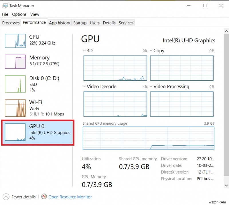 Windows 10 で VRAM の容量を確認する2つの方法