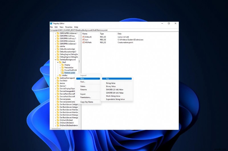 Windows 11の右クリックメニューに「復元ポイントの作成」を追加する方法