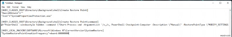 Windows 11の右クリックメニューに「復元ポイントの作成」を追加する方法