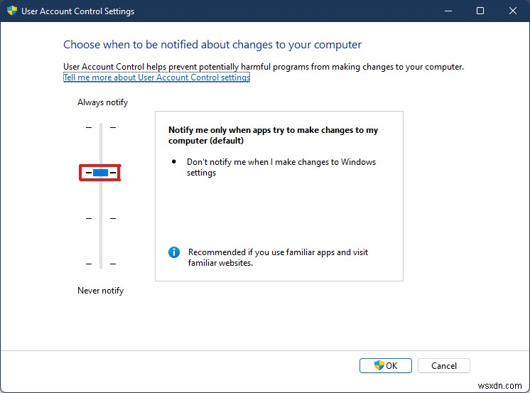 Windows 11でユーザーアカウント制御(UAC)を有効・無効にする3つの方法