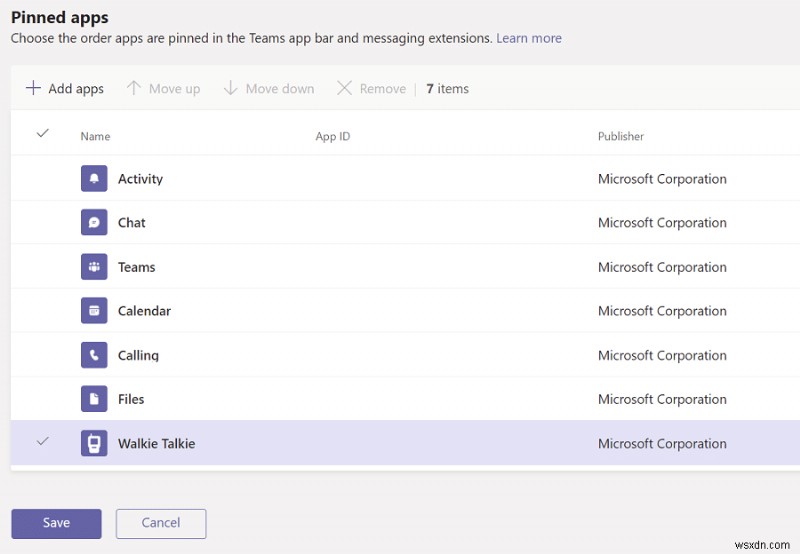Microsoft Teamsのプッシュトゥトーク(ウォーキートーキー)機能を有効・無効にする方法