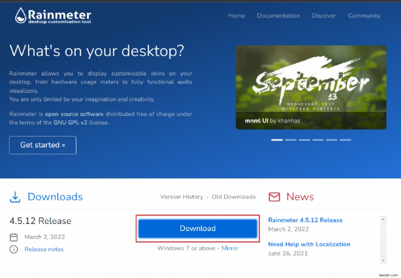 Windows 10でRainmeterのデュアルモニタースキンを設定する方法