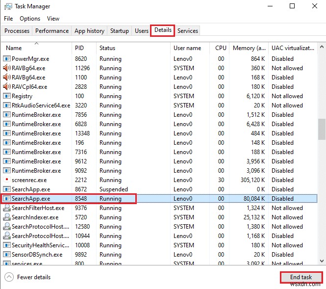Windows 10でCortanaのメモリ使用量が高くなる問題を解決する方法