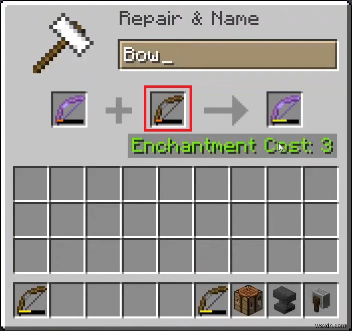 【マイクラ】弓の修理方法を解説!金床・作業台・砥石での直し方