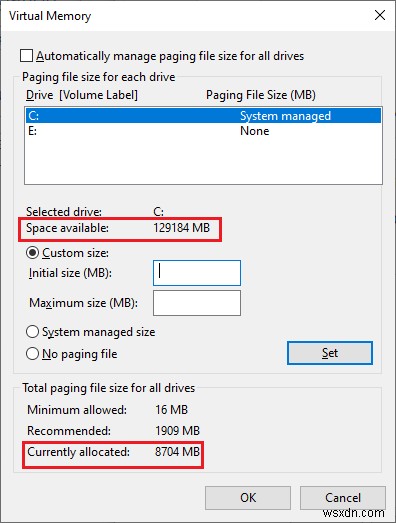 【Windows 10】「このコマンドを処理するのに十分な記憶域がありません」エラーの直し方
