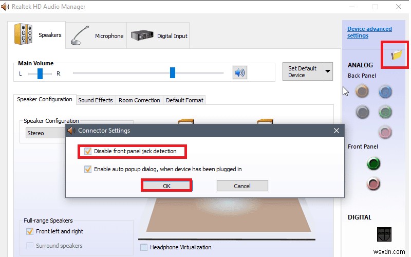 Windows 10でフロントオーディオジャックが動作しない問題を解決する方法