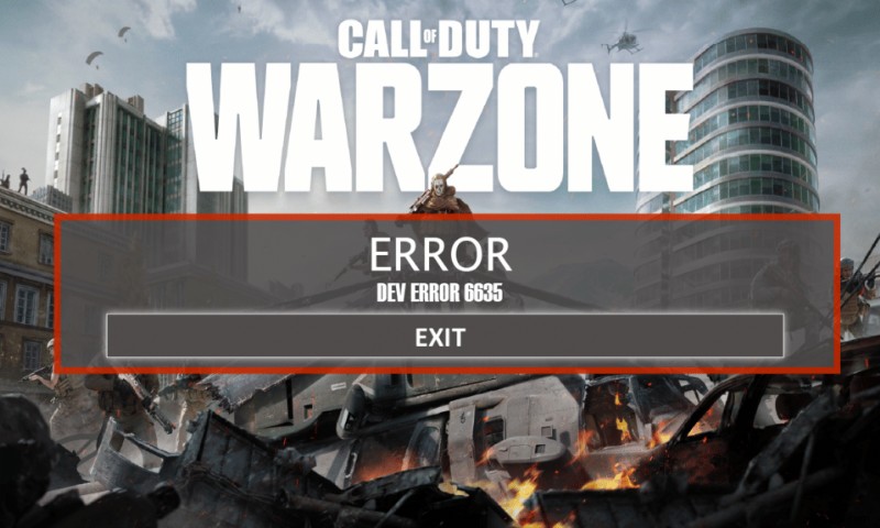 Windows 10でCall of Duty WarzoneのDev Error 6635を解決する方法