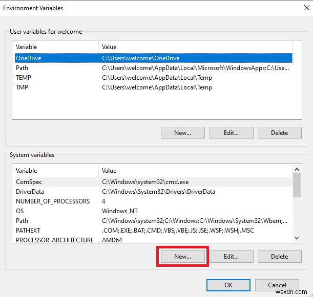 【Windows 10】「入力された環境オプションが見つかりません」エラーの解決方法