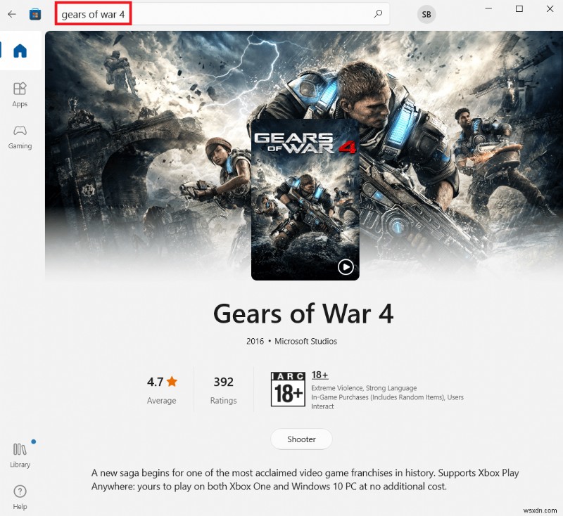 【Windows 10】Gears of War 4が読み込まれない・起動しない問題の解決方法