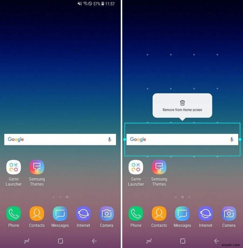 Androidホーム画面からGoogle検索バーを削除する4つの方法