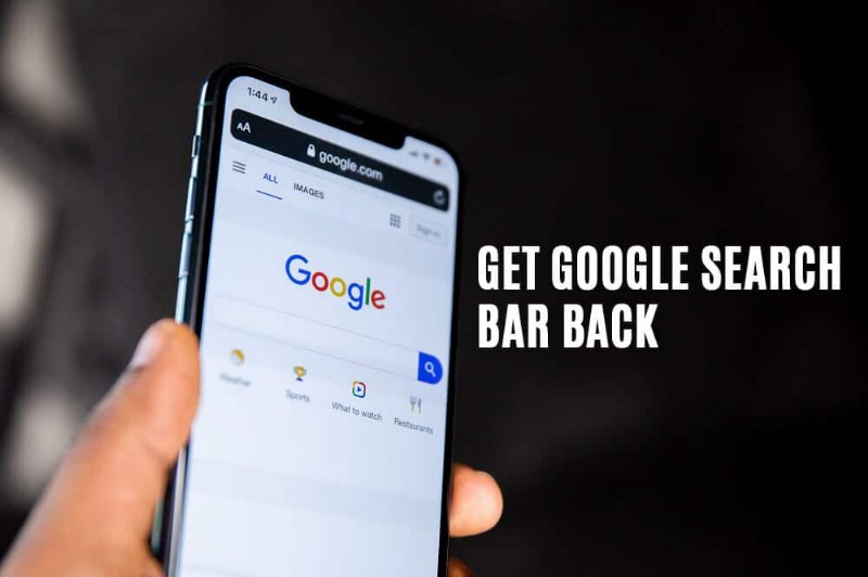 Androidのホーム画面にGoogle検索バーを復活させる方法【1分で完了】