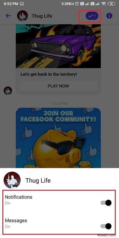 Facebook MessengerでThug Lifeゲームを削除する方法|通知を止める3つの手順