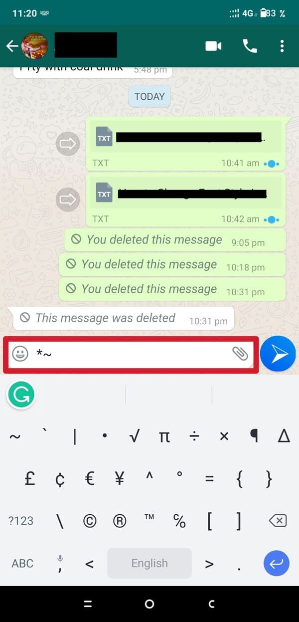 WhatsAppでフォントスタイルを変更する方法【太字・斜体・取り消し線・青文字も解説】