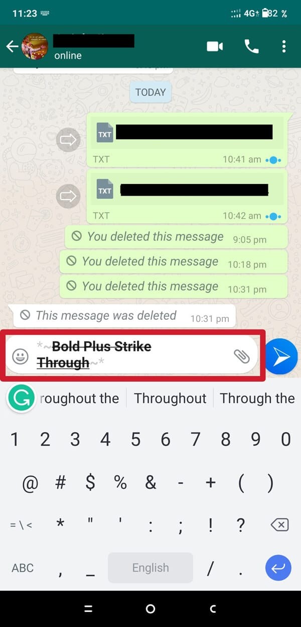 WhatsAppでフォントスタイルを変更する方法【太字・斜体・取り消し線・青文字も解説】