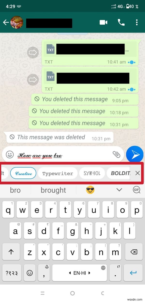 WhatsAppでフォントスタイルを変更する方法【太字・斜体・取り消し線・青文字も解説】