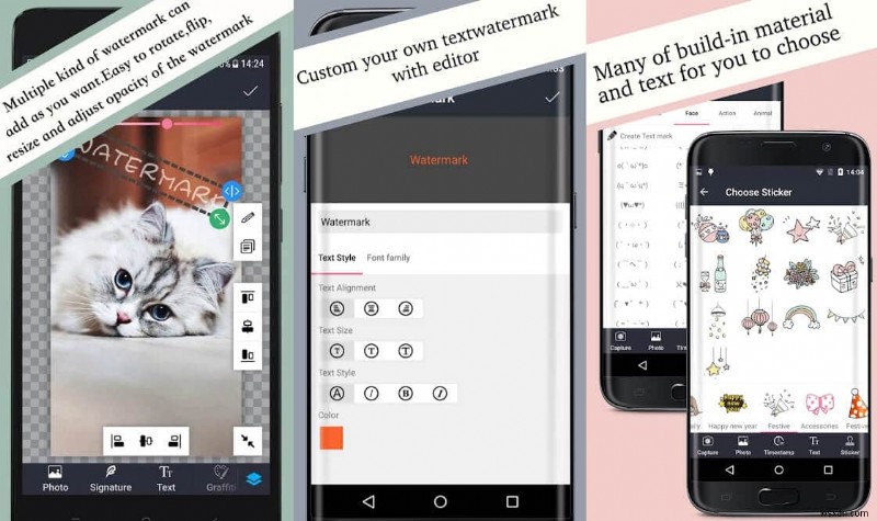 Androidで写真に透かし(ウォーターマーク)を自動的に追加する方法【無料アプリ4選】