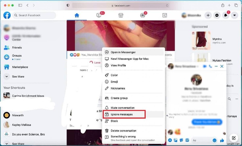 Messengerでメッセージを無視する・解除する方法【Android/iPhone/PC対応】