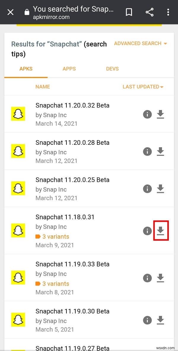 【Android】Snapchatのアップデートを削除・元に戻す方法を徹底解説