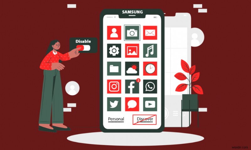 サムスンGalaxyの「Discover」をアプリ画面から無効化する方法【画像付きで解説】