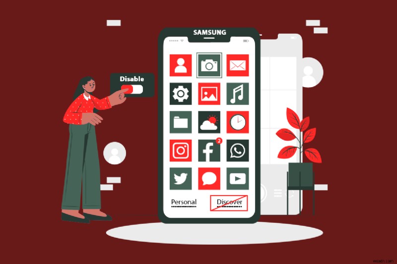 サムスンGalaxyの「Discover」をアプリ画面から無効化する方法【画像付きで解説】