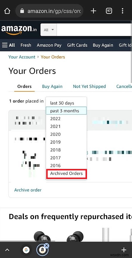 Amazonで注文履歴をアーカイブする方法|スマホのブラウザで簡単にできる手順を解説