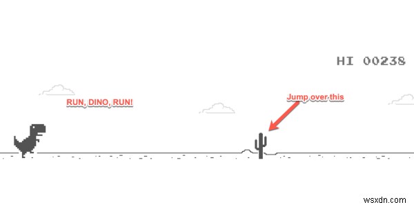 Google Chromeの恐竜ゲーム(Dinoゲーム)の遊び方|オフライン・オンライン両方で楽しめる方法